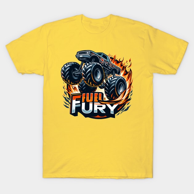 Monster Truck, Fuel Fury T-Shirt by Vehicles-Art